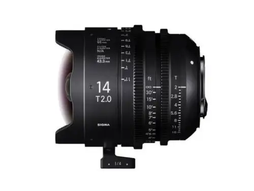 Objetivo Sigma 14mm T2 FF F/AP2 METRIC High Speed Prime PL