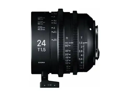 Objetivo Sigma 24mm T1.5 FF F/AP2 METRIC High Speed Prime PL