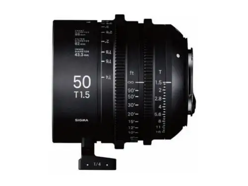 Sigma 50mm T1.5 FF F/AP2 METRIC High Speed Prime PL Lens