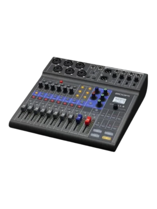 Mezclador de podcast Zoom LiveTrack L-8