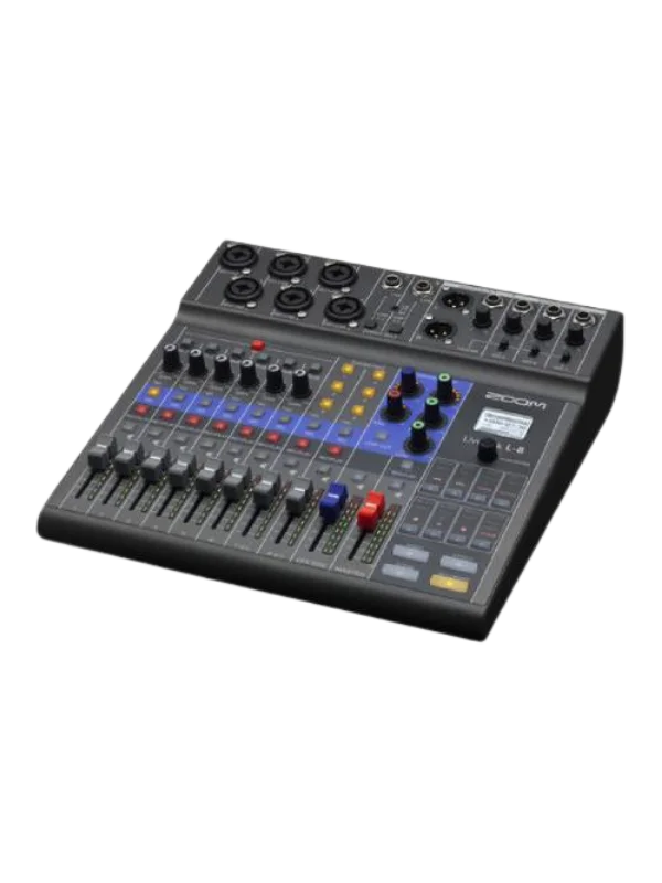 Mezclador de podcast Zoom LiveTrack L-8
