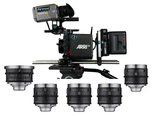 Kit Arri Alexa Mini + 5 Objetivos Samyang Xeen Meister PL: 14mm, 24mm, 35mm, 50mm, 85mm