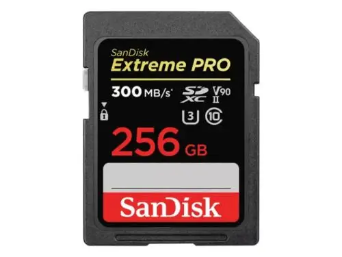 Sandisk 256gb 300mb/S U3 SDXC Memory Card
