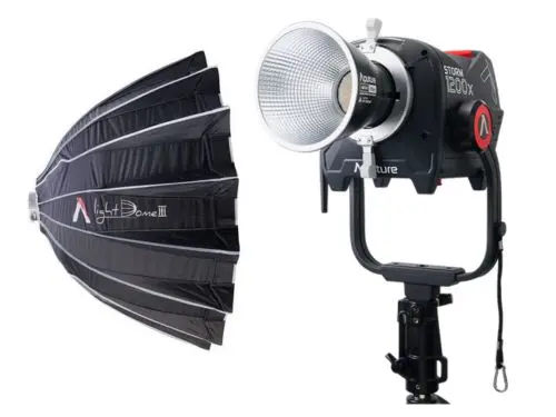 Foco LED Aputure Storm S1200x 1200W Bicolor con softbox parabólico 90cm