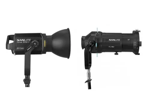 Foco LED bicolor Nanlite Forza 300B II 2700K-6500K con cañón