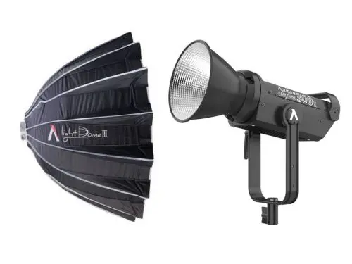 Foco LED Aputure LightStorm LS300x 300W Bicolor con softbox parabólico