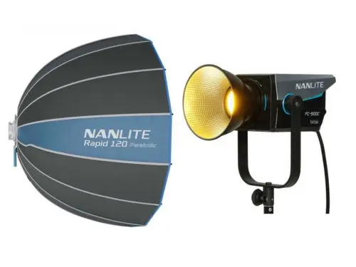 LED Light Nanlite FC-500C RGBW with 120cm Parabolic Softbox