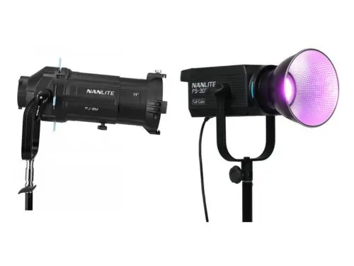 Foco LED Nanlite FS-300C RGBW con cañón