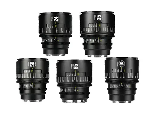 7Artisans 24mm, 35mm, 50mm, 85mm, 105mm 5 Lens Kit, Infinite Series Cine PL