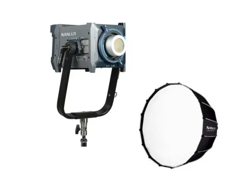Foco LED Nanlux Evoke 150C con Softbox parabólico Nanlite 60cm
