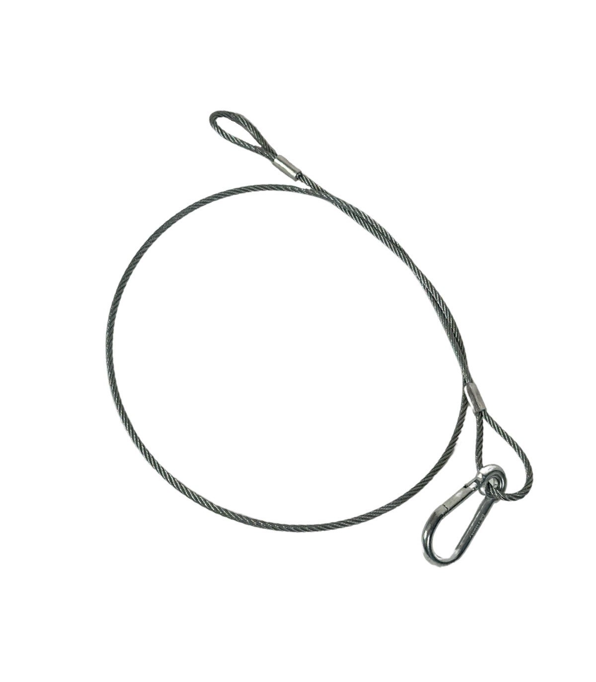 Slinga de acero 75cm + Mosquetón