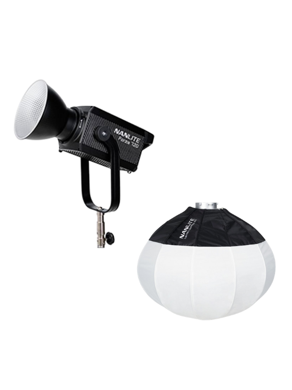 Foco LED Nanlite Forza 720B 2700K-6500K con Lantern softbox Nanlite 65 cm