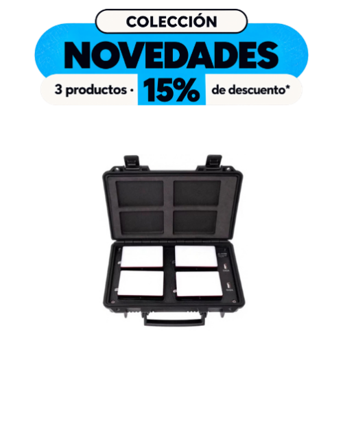 Kit 4 paneles LED Mini Aputure MC 5W RGBWW